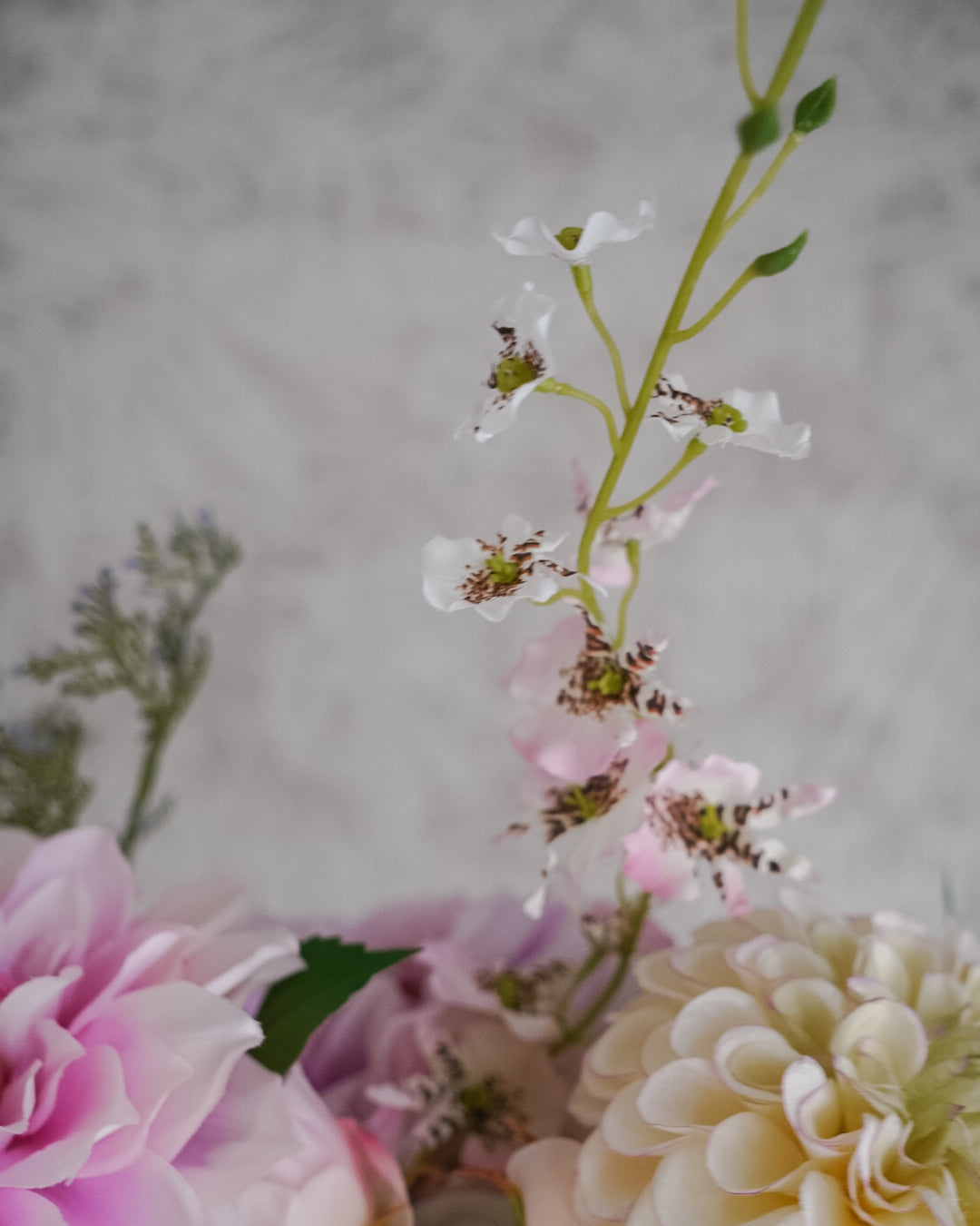 Lilac, pink and white flowers in the Lilac bouquet