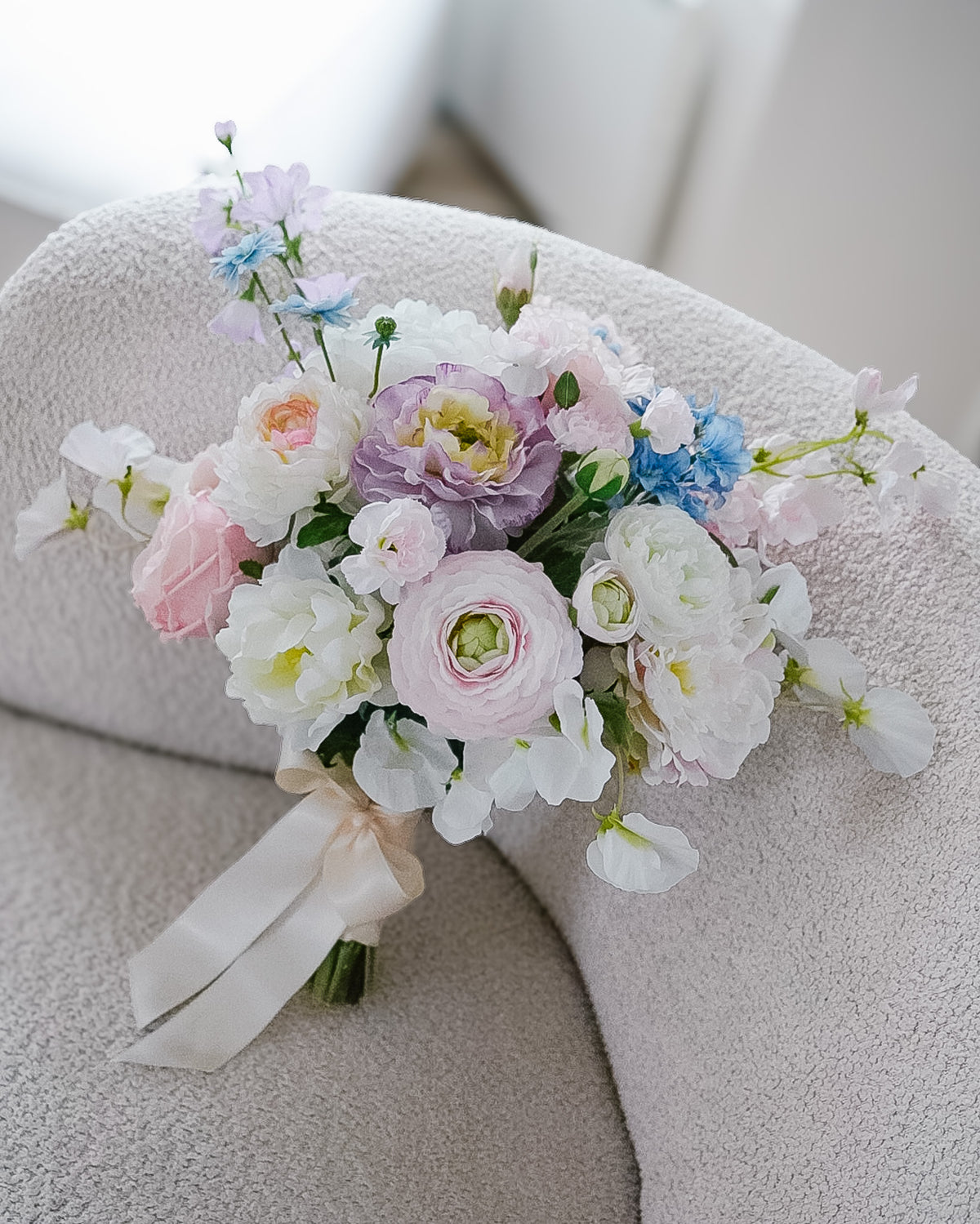 Silk flower arrangement by Rivin